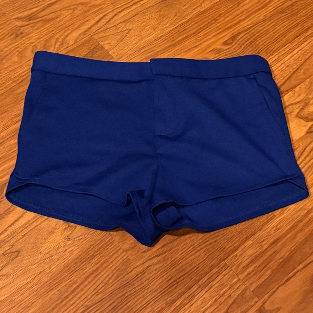 Forever 21 Dress Shorts Kids XS Royal Blue Excellent Preppy Tailored Stretch